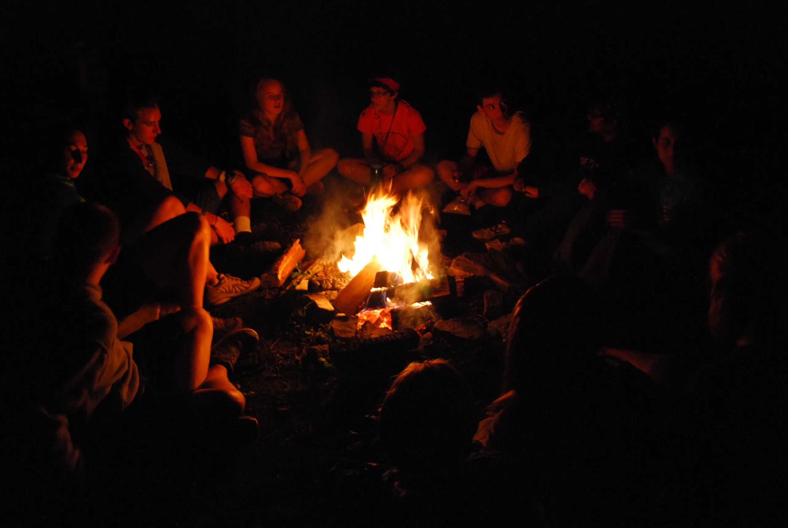 summer-sitting-around-campfire