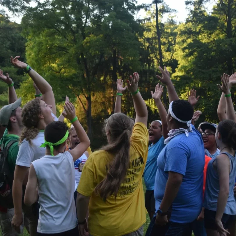 summer-meadow-teambuildg-circle-hands-up
